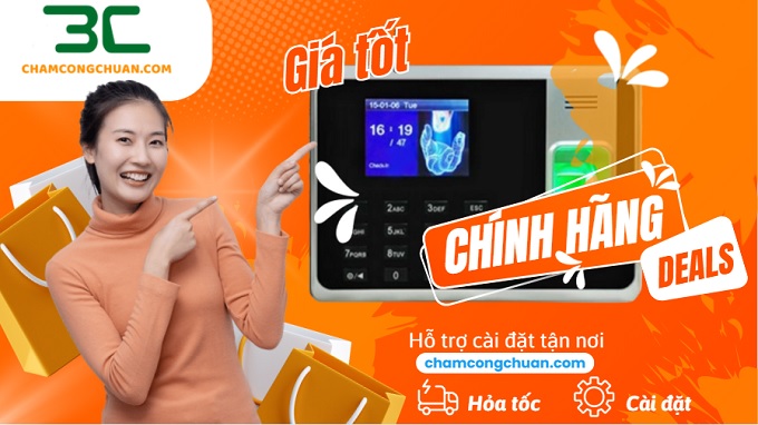 mua máy chấm công chính hãng tại 3C