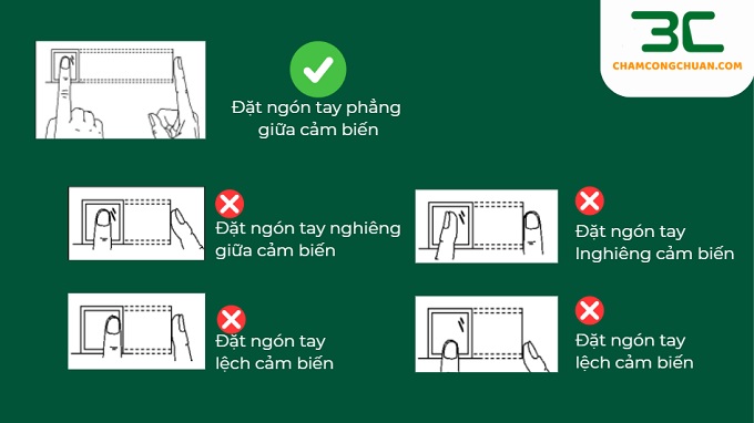 cách sử dụng máy chấm công vân tay ZKTECO